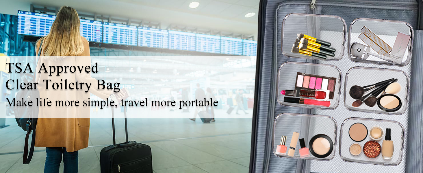 Clear Travel Toiletry Bag