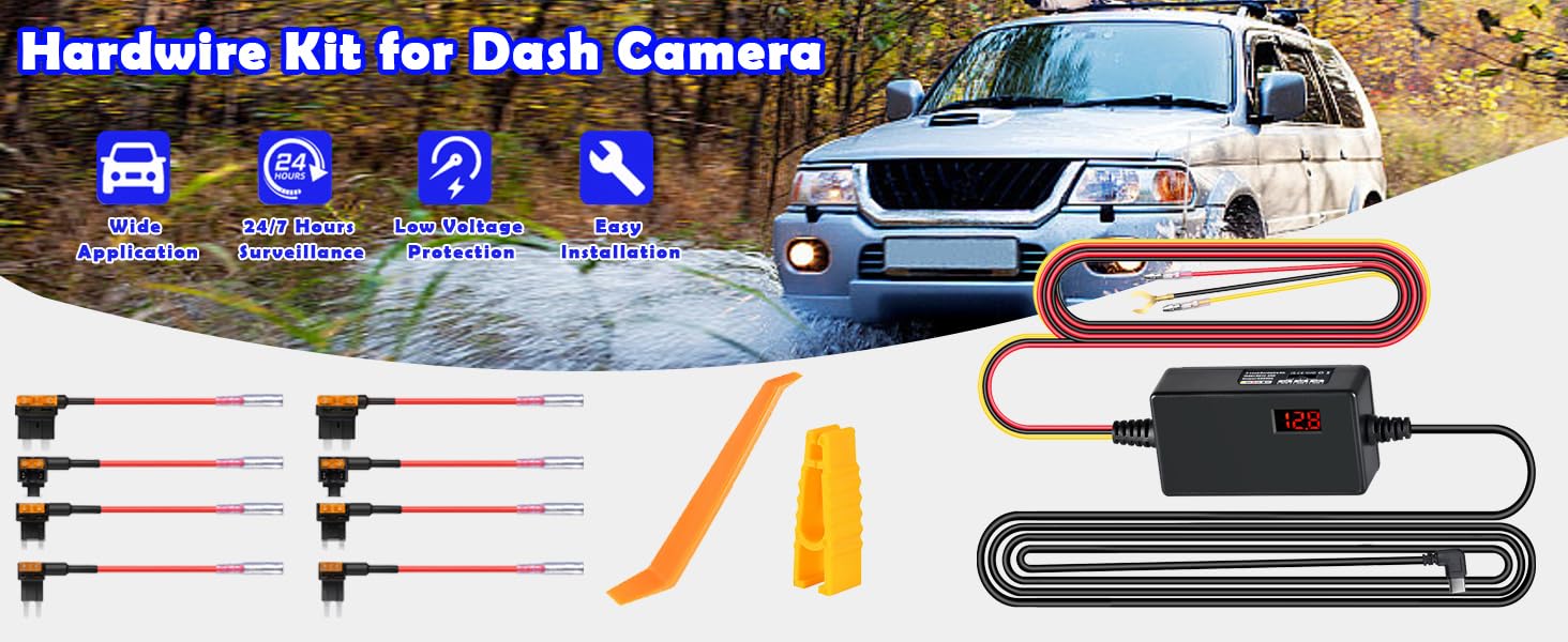 Dashcam Voltage Reduction Cable