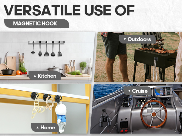 Neosmuk black magnetic hooks