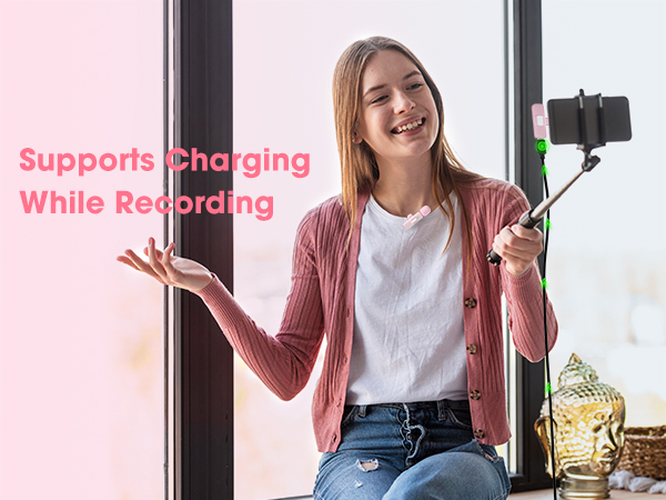 Microphone for iPhone pink