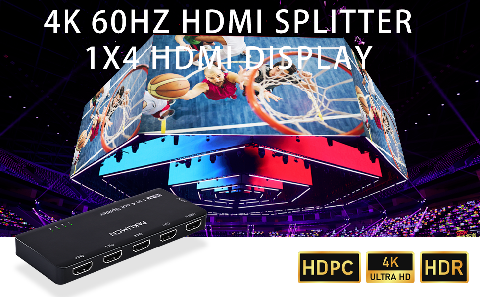 split hdmi 4 way hdmi splitter 1 in 4 out 4k hdmi splitter power hdmi