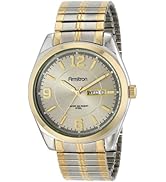 Armitron Men's Day/Date Easy To Read Metal Expansion Bracelet Watch, 20/4591