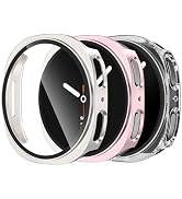 DaQin 3 Pack Cases for Samsung Galaxy Watch 8 Screen Protector 44mm, Full Protection Hard PC Case...
