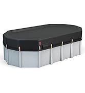 QH.HOME 15x30Ft Oval Pool Cover for Steel Wall Pool,[2026 Super Windproof with Patented Tightenin...
