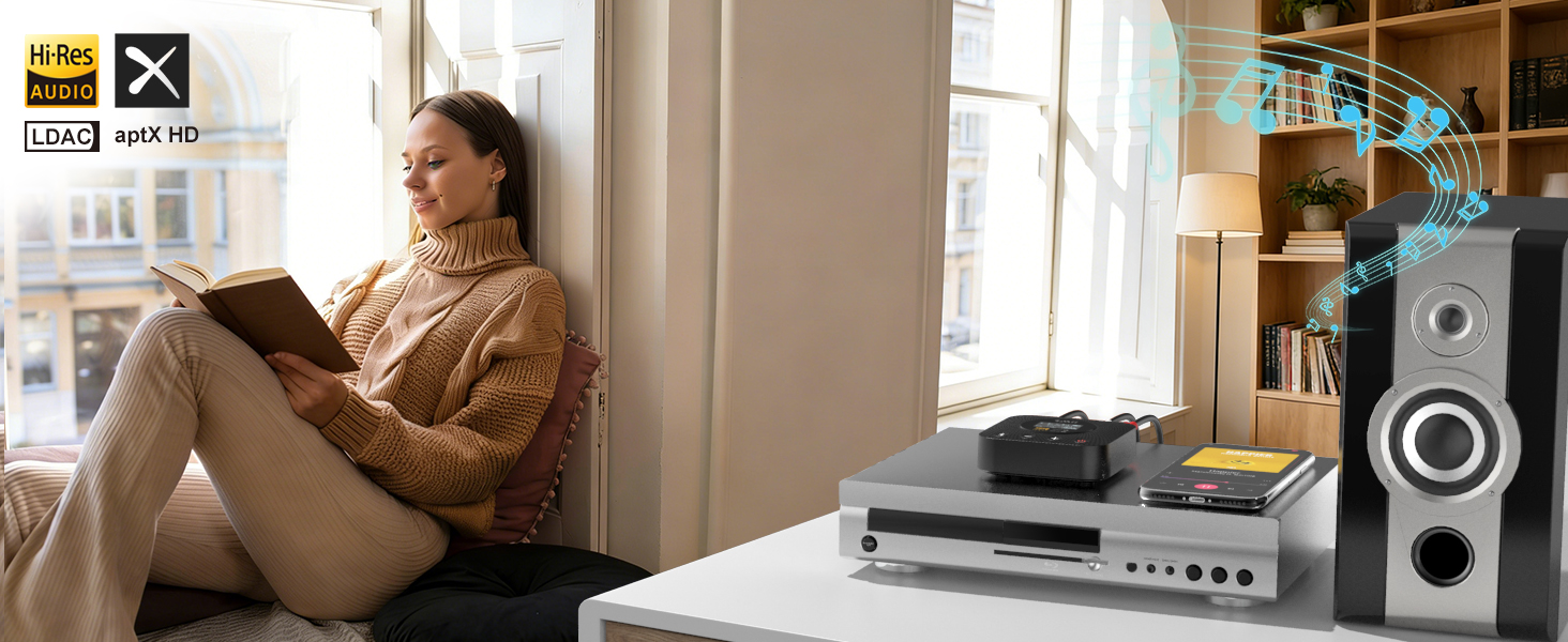 1Mii B06HD+ Bluetooth HiFi Receiver