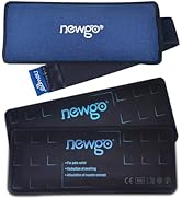 NEWGO Gel Ice Pack for Injuries Reusable, 2 Pack Ice Pack with Removable Sleeve, Hot Cold Therapy...