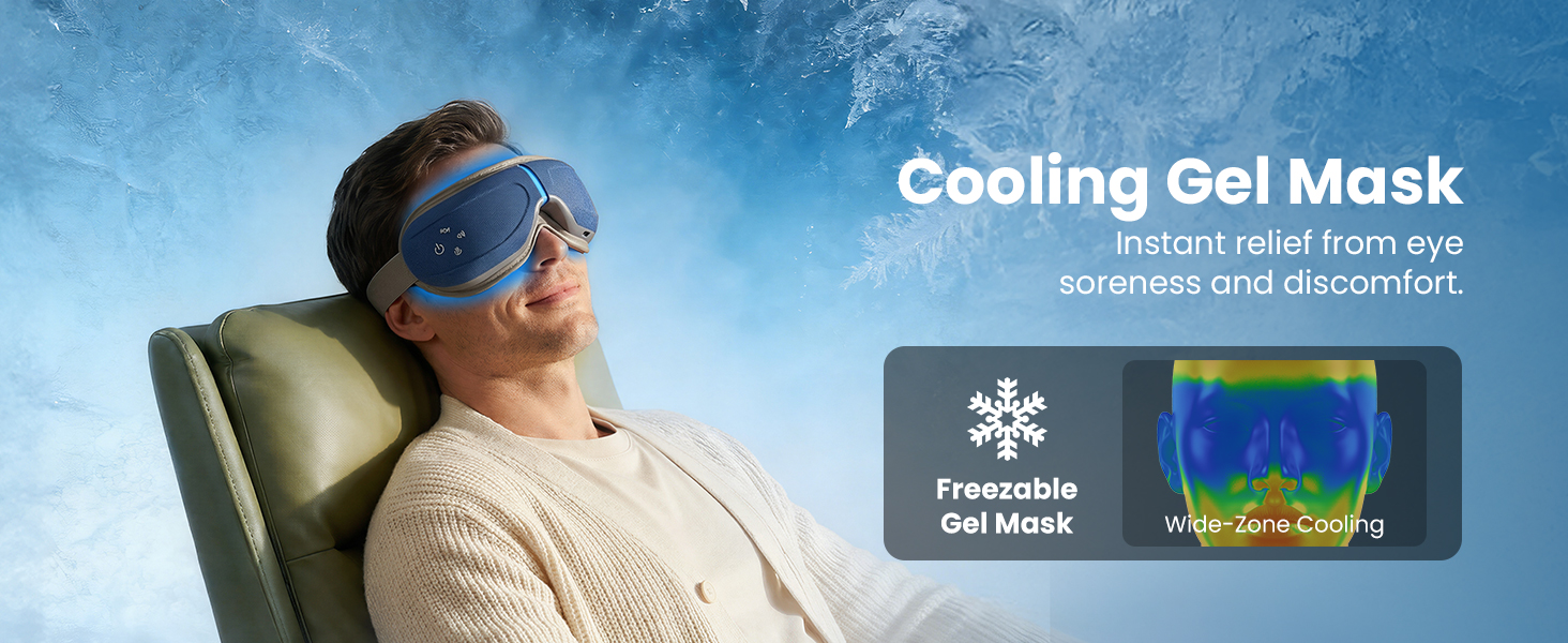 eye massager with heat and cooling fsa/hsa eligible eye mask massager migraine mask