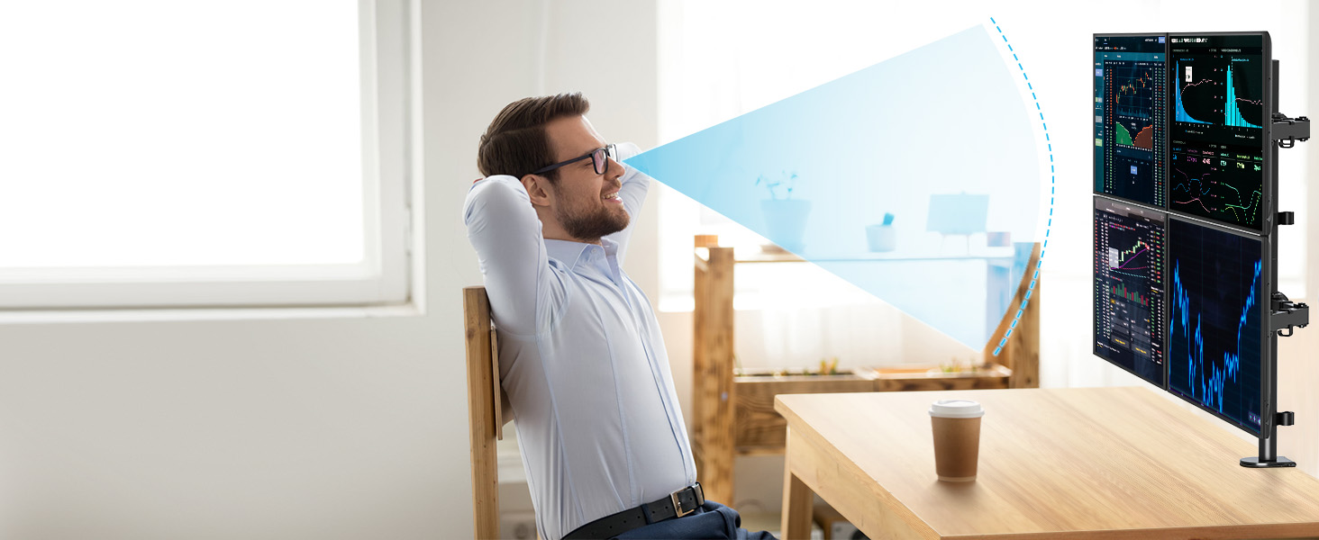 monitor desk mount for 4 monitors