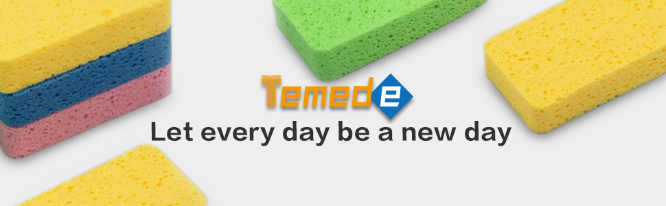 Temede Large Cellulose Sponges