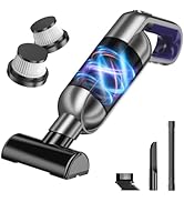 NecYINuoVe Cordless Handheld Vacuum, Portable Car Vacuum with LED Light,Rechargeable Small Vacuum...