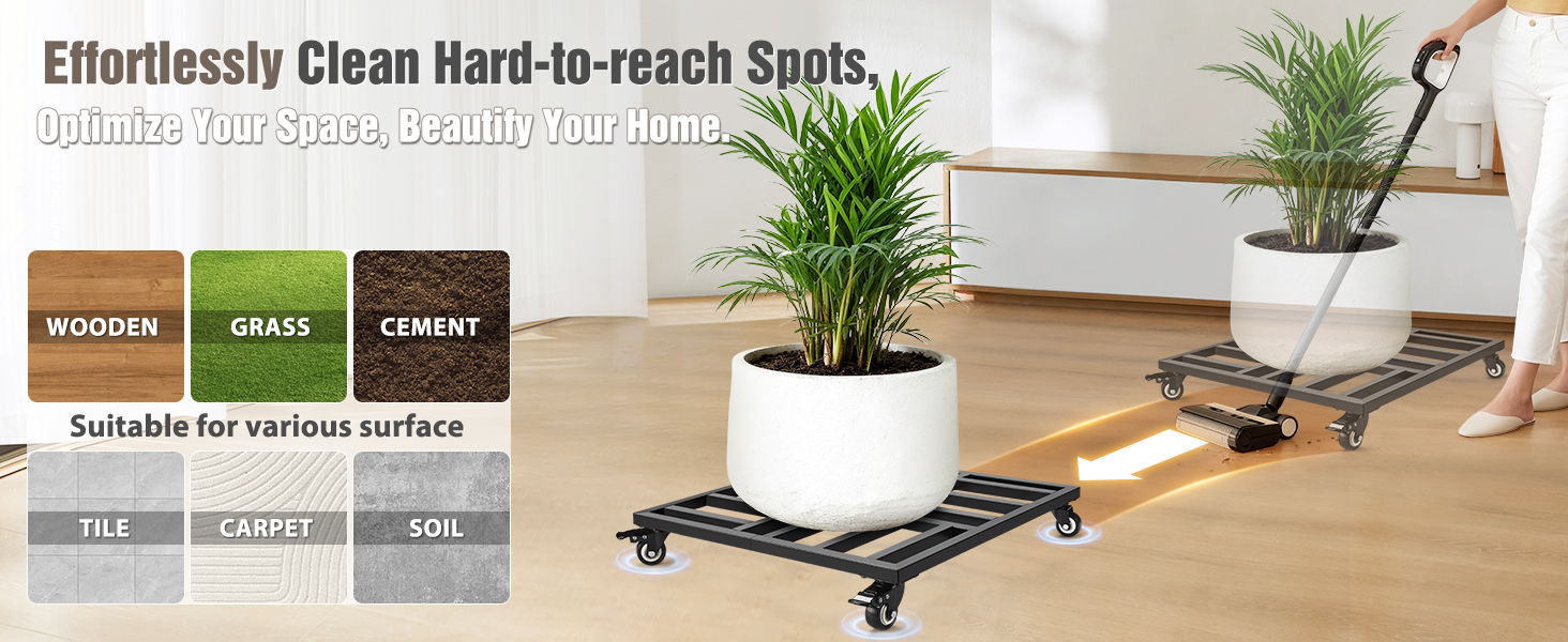 plant caddy with wheels