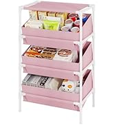 Buzowruil Storage Shelving 3-Tier Utility Shelving Unit Organizer Rack Toy Rack for Home,Office B...