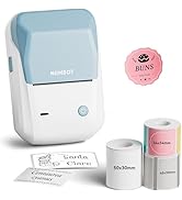 NIIMBOT 2Inch Label Maker Machine with 3 Tape, B1 Portable Sticker Printer for Small Businesses, ...