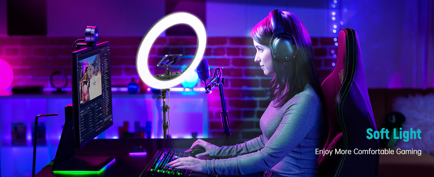 led ring light for video game