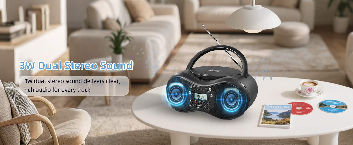 Portable CD Player Boombox