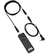 Kiwifotos RS-60E3 Remote Switch Shutter Release Cord for Canon EOS Rebel T6 T7 T5 EOS R50 V R R6 ...