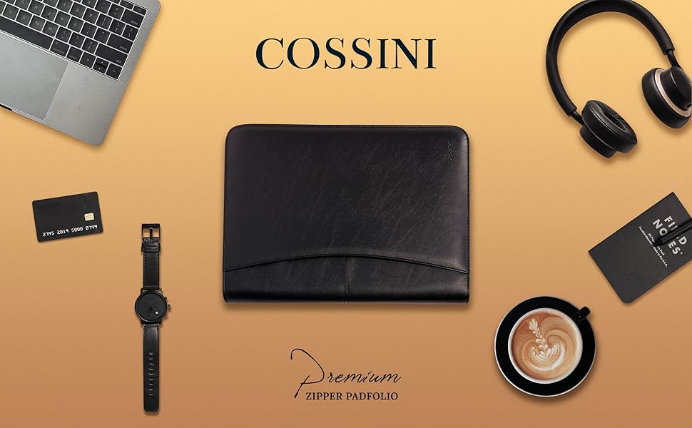 Cossini premium padfolio black