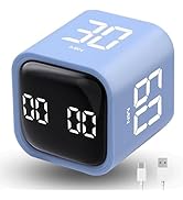Productivity Timer Flip Gravity Sensor Cube Timer Countdown &amp; Countup,Mute &amp; Vibrate &amp; Sound,5/10...