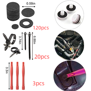 Eaukar 250 Pcs Trim Removal Tool Kit, Car Removal Tool Kit