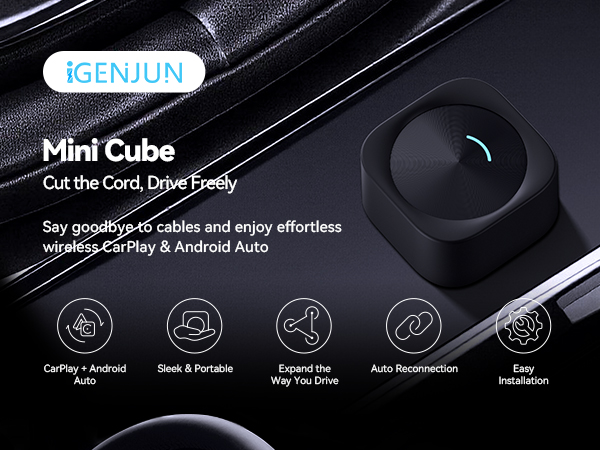 Say goodbye to cables and enjoy effortless wireless CarPlay &amp;amp; Android Auto