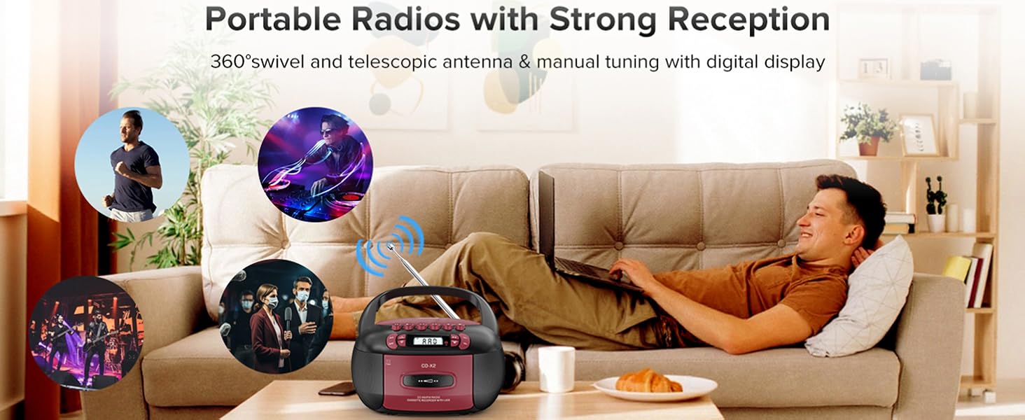 cd player with fm am radios