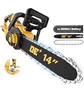 14 Inch Brushless Electric Chainsaw Cordless for Dewalt 20V Battery, Mini Chain Saw with Auto Oil...