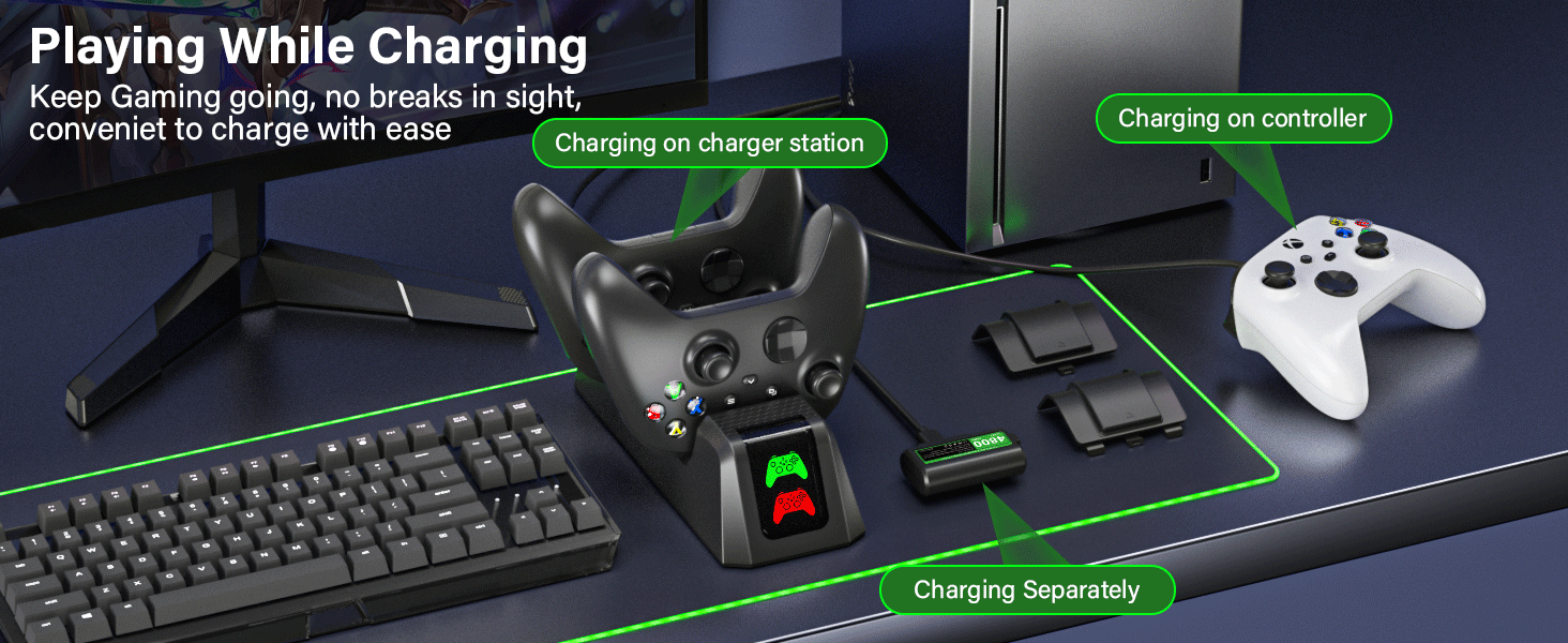 xbox controller battery pack rechargeable
