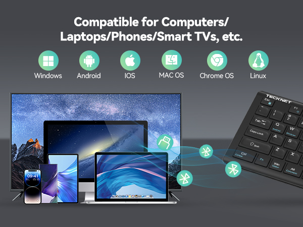 wireless keyboard rechargeable