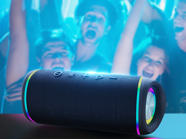 Bluetooth Speaker with HD Sound, Portable Wireless, IPX5 Waterproof, BT5.3, for Home/Party/Outdoor