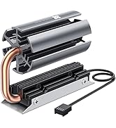 Titanium Micro NITROFLEX SSD Heatsink M.2 NVMe Cooler Heatsink for SSD 2280 Built-in 30mm PWM fan