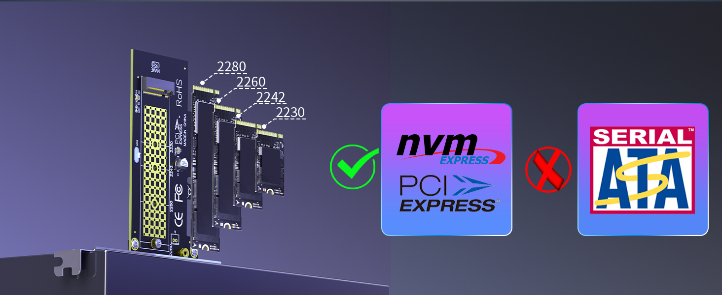 GLOTRENDS PA09-HS M.2 NVMe to PCIe 4.0 X4 Adapter with M.2 Heatsink