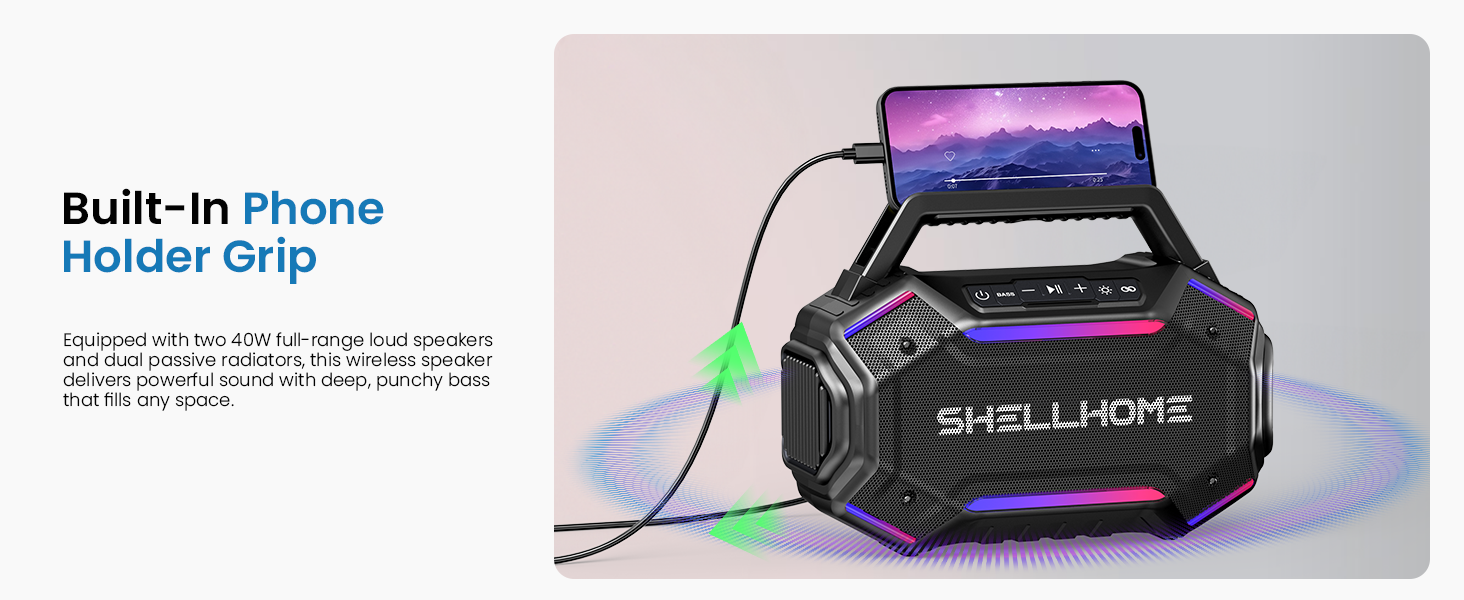 Bulit-in Phone Holder