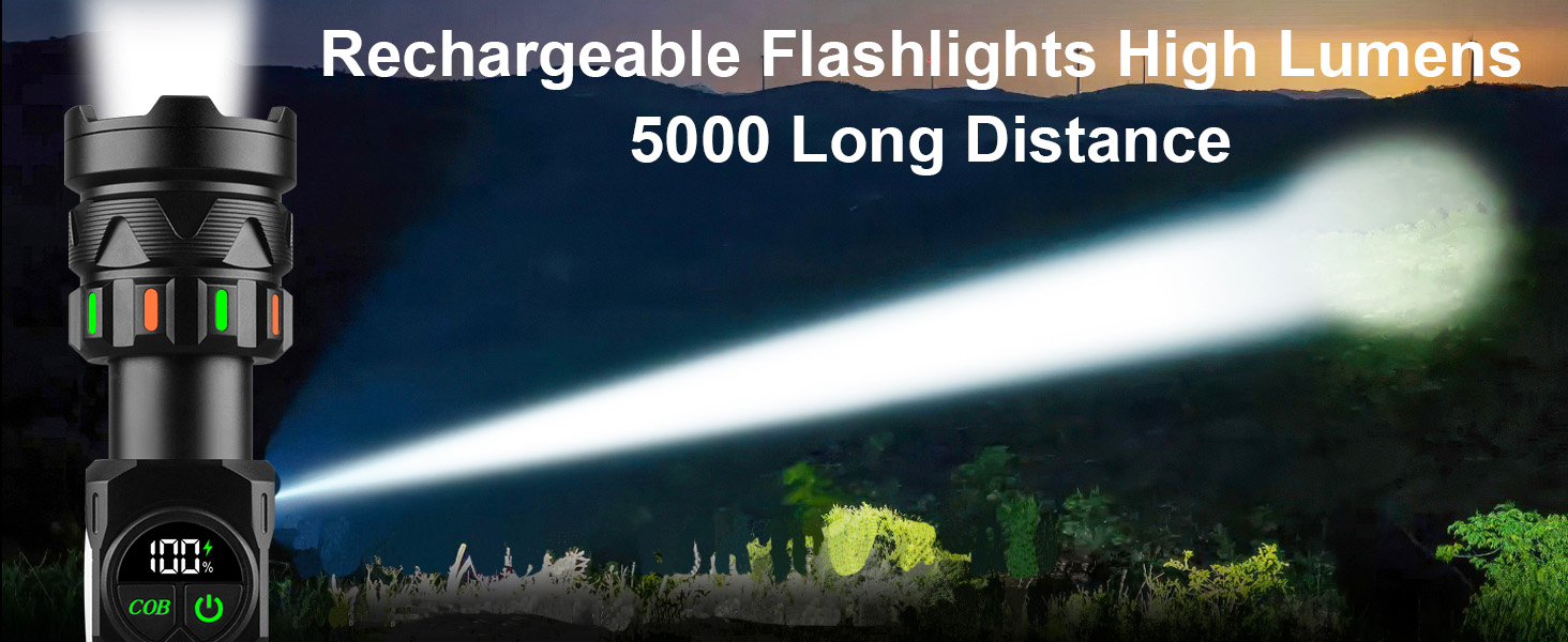 flashlights high lumens rechargable flashlight worlds brightest flashlight 5000 lumen flashlight