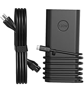 130W USB C Laptop Charger Fit for Dell Xps 15 17 9500 9510 9520 9530 9540 9575 2-in-1 9700 9710 9...