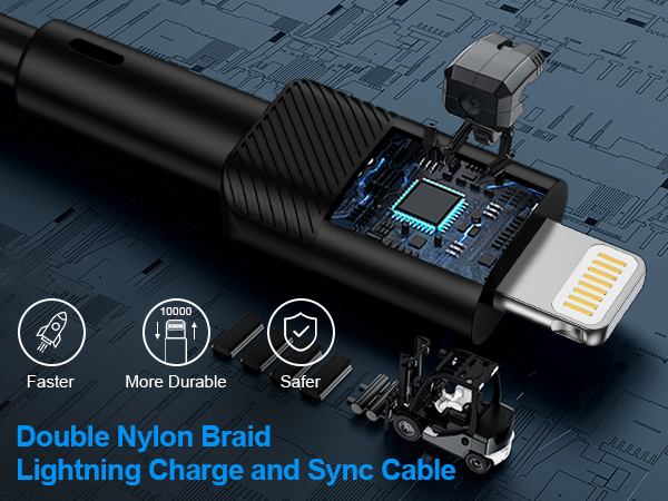 iphone 14 pro max charger cord usb to lightning cable 6ft retractable car fast charger coiled cable