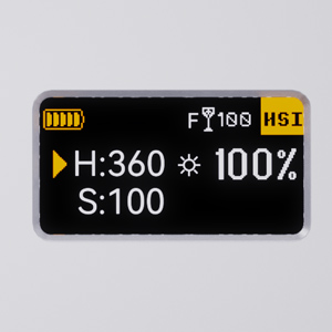 the led display to show the battery