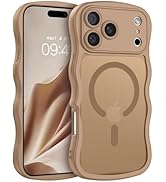 BENTOBEN Magnetic for iPhone Pro Case [Compatible with Magsafe] Curly Wave Frame Translucent Matt...