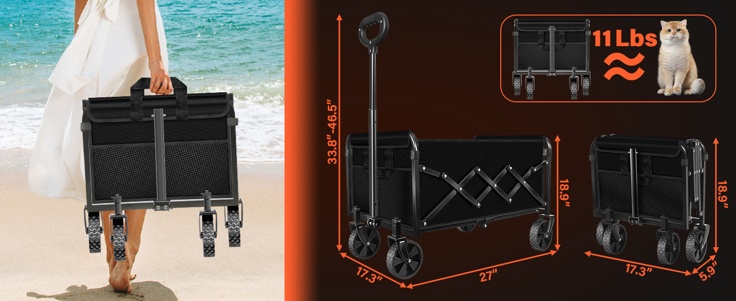 folding wagon heavy duty