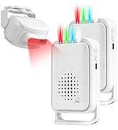 Cruxer Motion Sensor Driveway Alarm, 918FT Transmission Range Wireless Motion Detector Alert, Out...