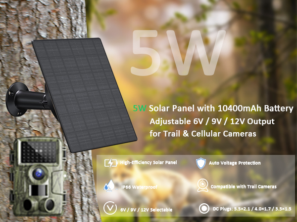 trial camera solar panel