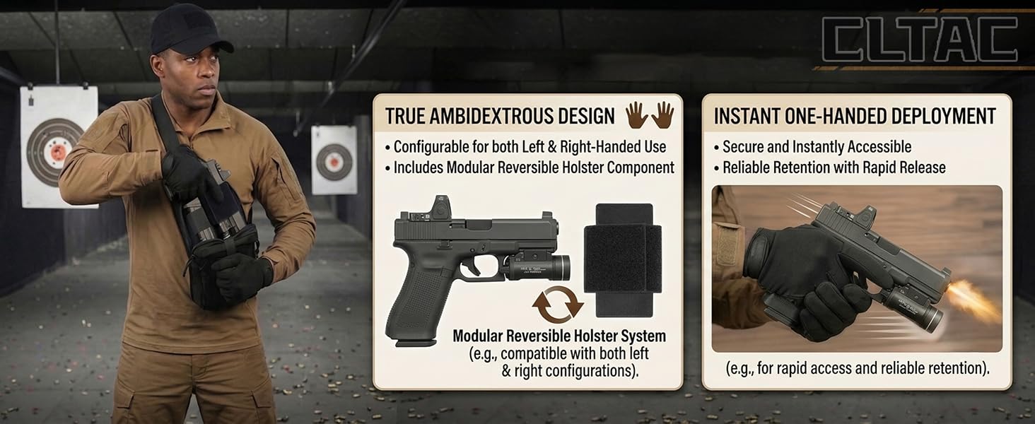 ambidextrous holster