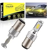 YONGMING 1157 Led Light Bulbs 2057 2357 7528 BAY15D LED Bulbs Yellow 3000K 1000 Lumens 1157 LED R...
