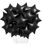 20 Pieces 18 Inch Star Foil Balloons, Metallic Mylar Star-Shaped Balloons for Birthdays, Baby Sho...