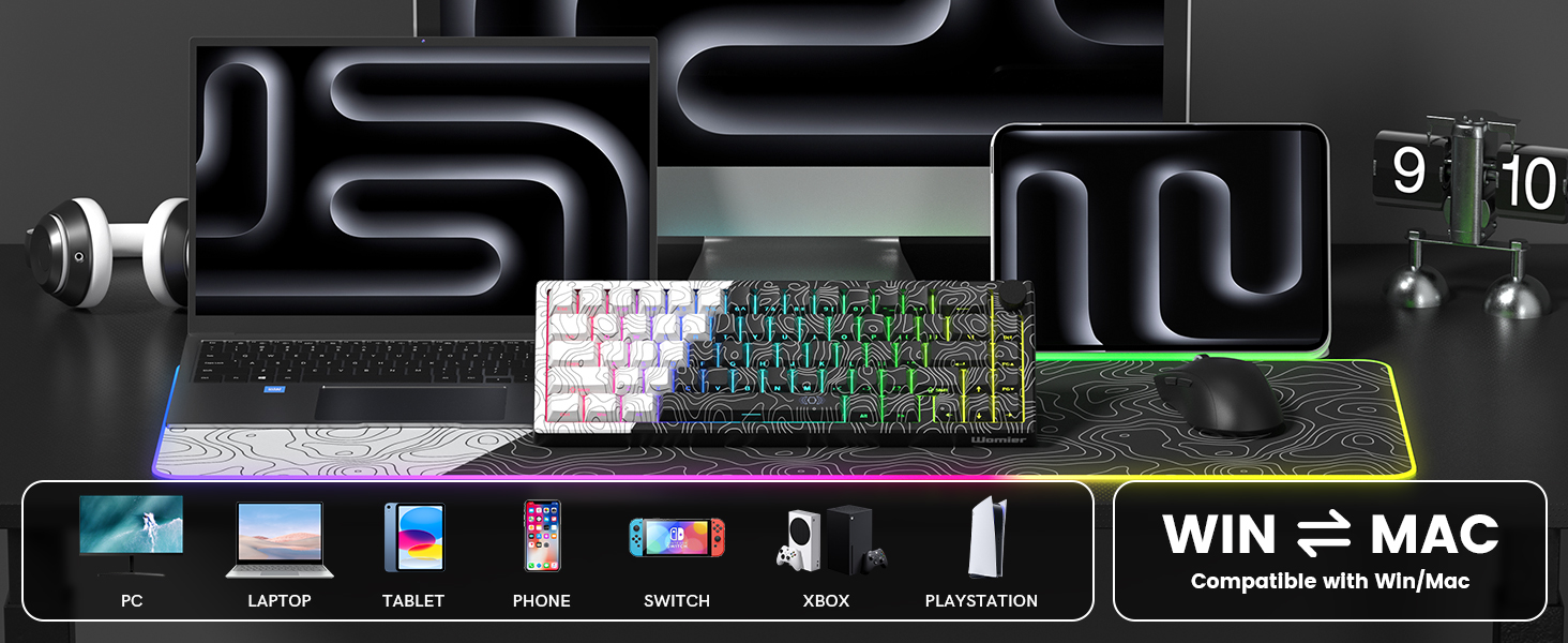 65% keyboard gaming custom keyboard gravastar keyboard creamy keyboard wireless keyboard
