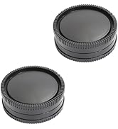 2 Pack Rear Lens Cap and Camera Body Cap Cover Kit for Sony A9 A7 A7II A7III A7IV A7S II III A7R ...