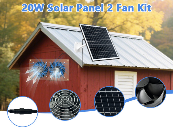 Solar Powered Fan for Chicken Coops
