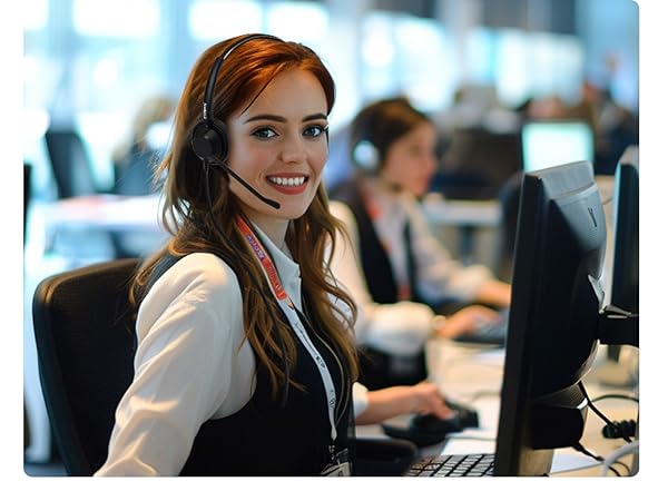 work from home headset, noise cancelling headset for work, headset with mic