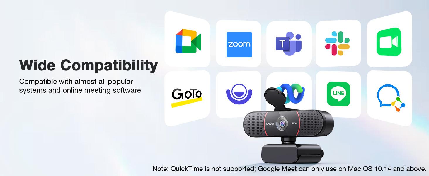 external webcam for laptop with wide compatibility