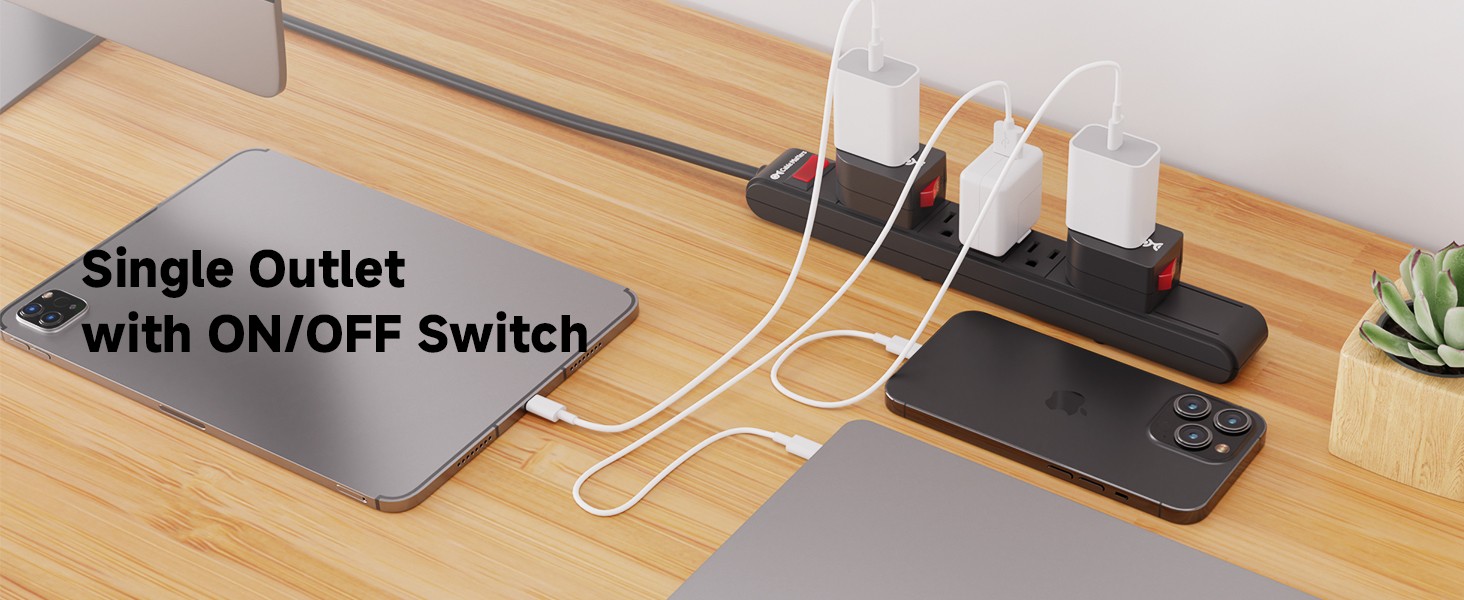 Single outlet plug switch designed for 2-prong polarized cords