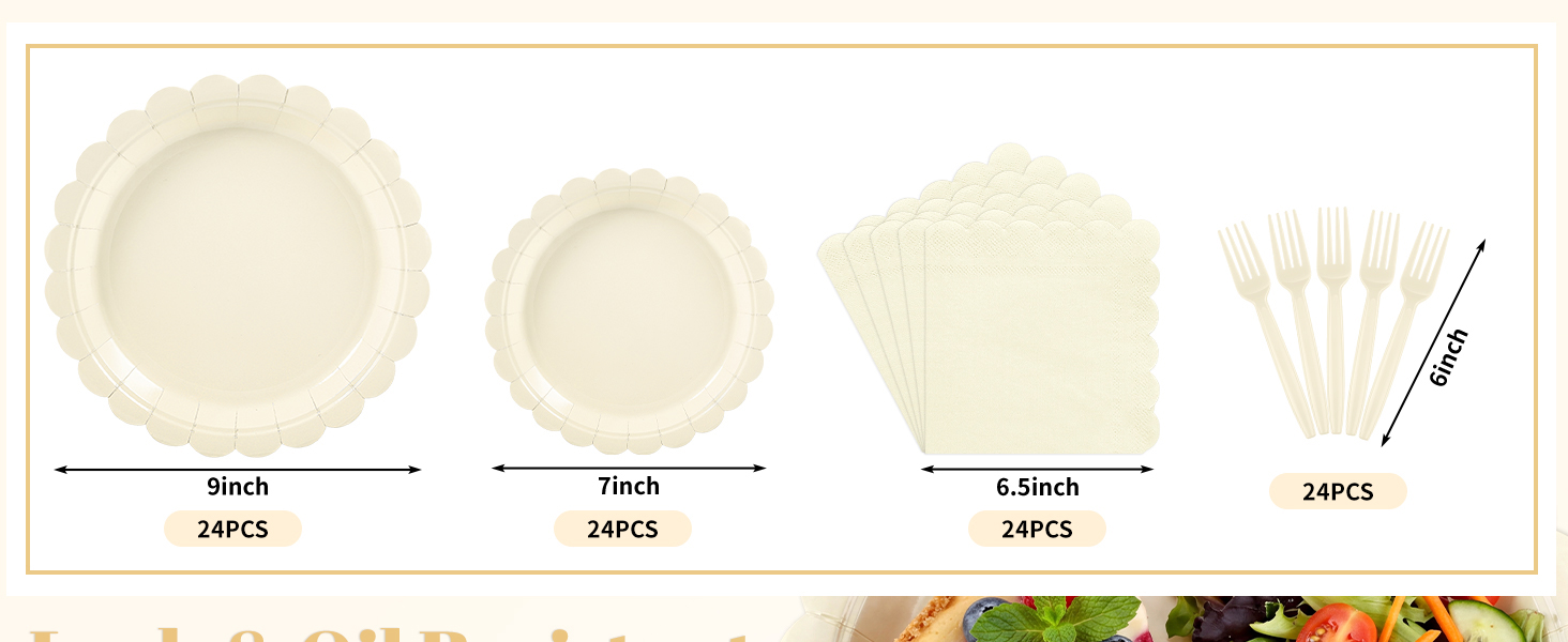 ivory plates